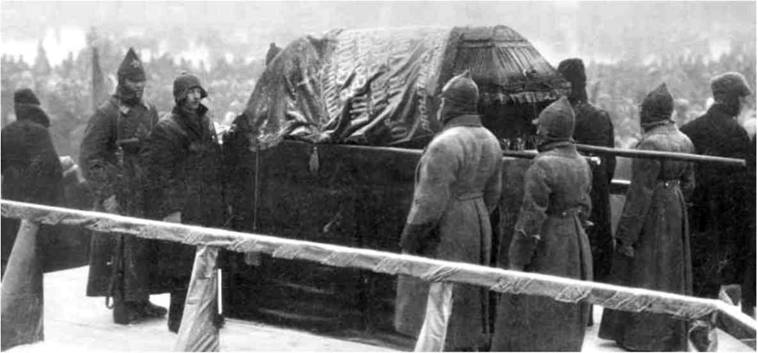 Похороны В. И. Ленина на Красной площади. 27 января 1924 г.