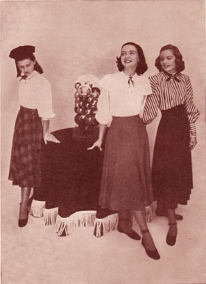 Женская мода 1940-х