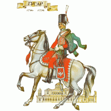 Униформа армейских гусар 1796-1801 годов