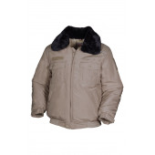 Куртка зимняя укороченная со светоотражающим кантом п/э   (5284)