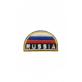 0081 Шеврон Флаг Russia полукруг