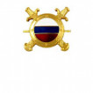 Эмблема петличная Внутренняя служба МВД триколор металл