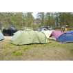 Трехместная туристическая палатка с большим тамбуром KSL Cherokee 3 зеленый