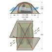 Палатка на базе высокогорной альпинистской палатки Tengu MK1.08T2 камуфляж