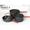 Набор портативной посуды FEAST 4 из алюминия на 4-5 персон FEAST