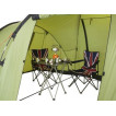 Четырехместная кемпинговая палатка с двумя спальнями и большим тамбуром KSL Macon 4 зеленый