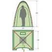 Палатка под туалет или душ с повышенным комфортом KSL Sanitary Zone Plus зеленый