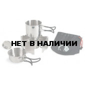Компактный набор посуды с горелкой Alcohol Burner Set, 4133