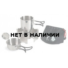 Компактный набор посуды с горелкой Alcohol Burner Set, 4133