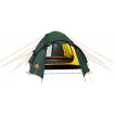 Трехместная туристическая палатка купольного типа для путешествий с велосипедами или большим багажом Alexika Tower 3 зеленый