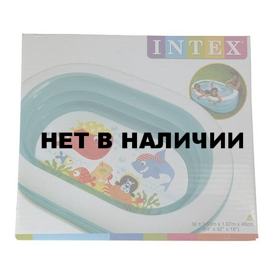 Бассейн надувной детский Intex (57482NP) 163х107х46 см