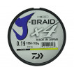 Леска плетеная Daiwa J-Braid X4 135м 0,19мм желтая