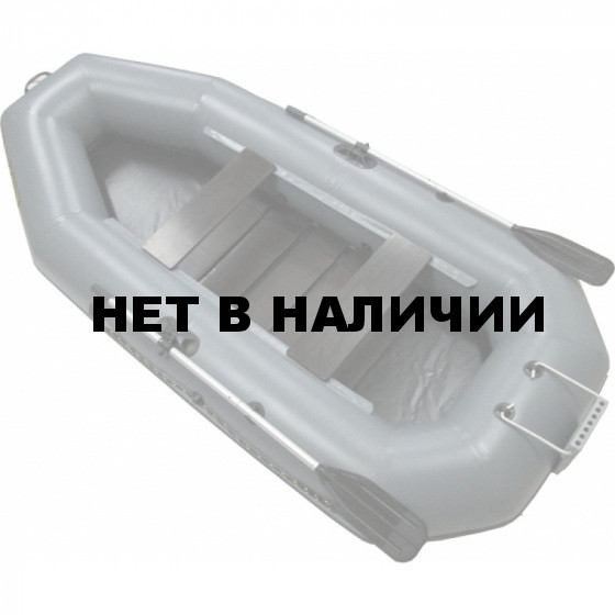 Надувная лодка Лидер Компакт-300 с транцем (серая)