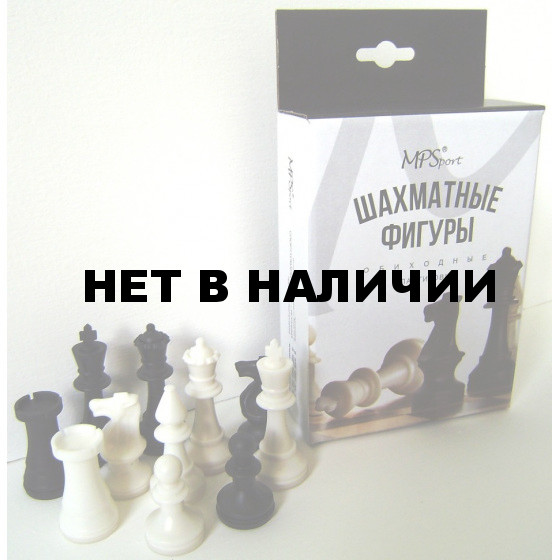 Фигуры шахматные обиходные, пластиковые 02-106K