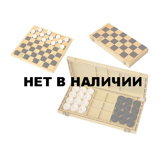 Шашки с шахматной доской 30*30см ES-0292