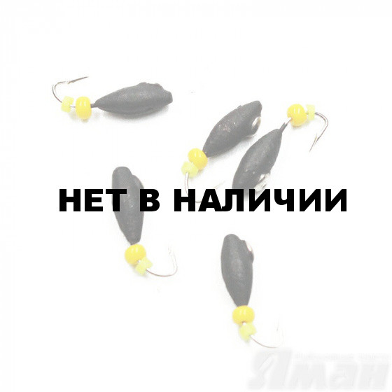 Мормышка вольфрам Яман Овсинка коронка никель, d-3 мм, 0,6 г (5 шт.) Я-МР1292