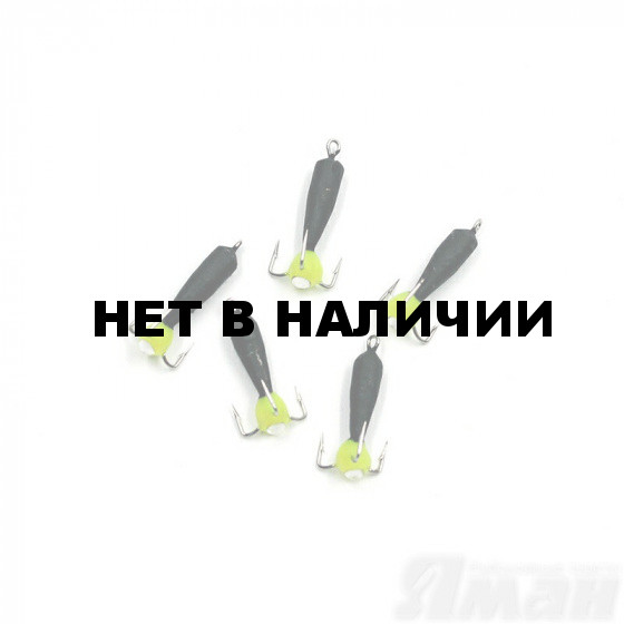 Мормышка вольфрам безнасадочная Яман Черт (дл.), d-4 мм, 1,5 г (5 шт.) Я-МР1609