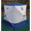 Зимняя палатка куб Следопыт 1,8*1,8 м Oxford 210D PU 1000 PF-TW-11/12 (белый/синий)