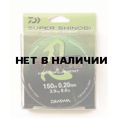 Леска Daiwa Super Shinobi 150м 0,20мм (3,9кг) светло-зеленая