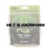 Леска Daiwa Super Shinobi 150м 0,26мм (6,2кг) светло-зеленая