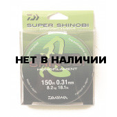Леска Daiwa Super Shinobi 150м 0,31мм (8,2кг) светло-зеленая