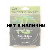 Леска Daiwa Super Shinobi 150м 0,40мм (13,5кг) светло-зеленая