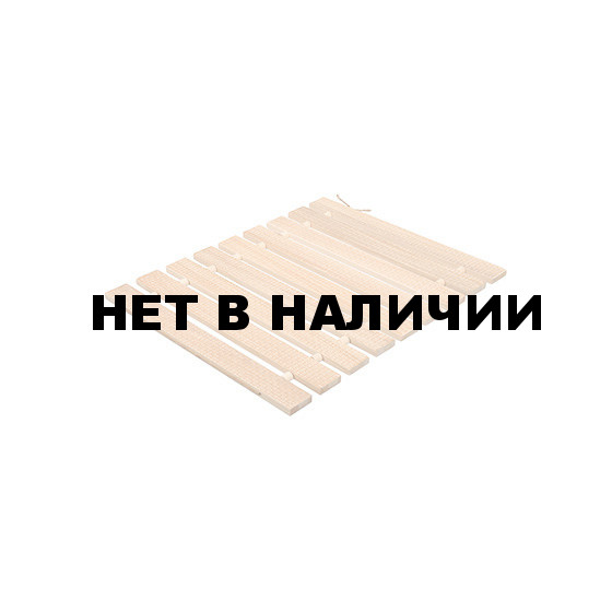 Коврик для бани деревянный Банные Штучки с орнаментом Рогожка липовая рейка 42х35 см 33422