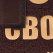 Коврик придверный пористый Vortex с надписью 50х70 см коричневый 22194