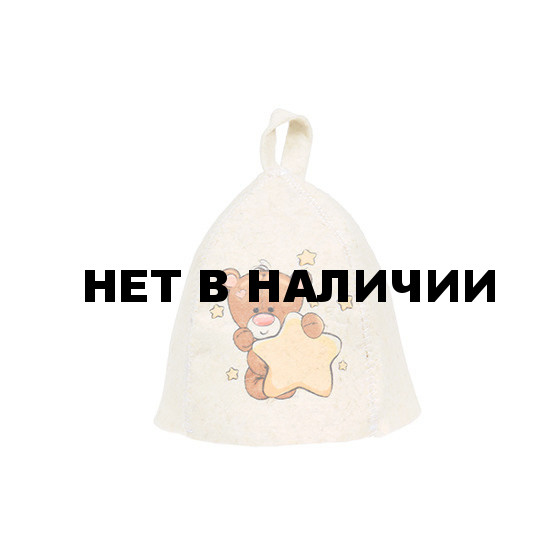 Шапка для бани детская Hot Pot Мишка (войлок) 41213