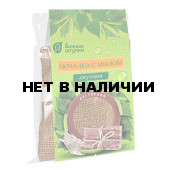 Мочалка джутовая с натуральным мылом Банные Штучки Дегтярная 100 г 33084