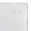 Ежедневник датированный 2021 А5 Galant White 168 листов 111523