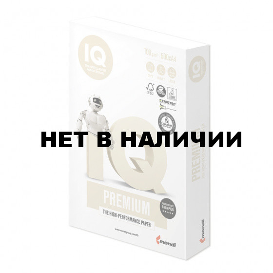 Бумага для цветной печати IQ Premium А4, 100 г/м2, 500 листов