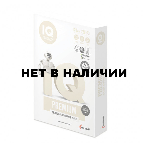 Бумага для цветной печати IQ Premium А3, 120 г/м2, 250 листов