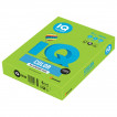 Бумага цветная для принтера IQ Color А4, 80 г/м2, 500 листов, ярко-зеленая, MA42