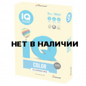 Бумага цветная для принтера IQ Color А4, 80 г/м2, 500 листов, желтая, YE23