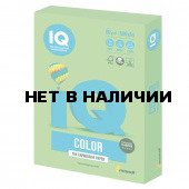 Бумага цветная для принтера IQ Color А4, 80 г/м2, 500 листов, зеленая липа, LG46