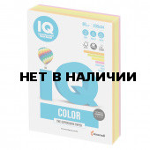 Бумага цветная для принтера IQ Color А4, 80 г/м2, 200 листов, 4 цвета, RB04