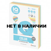 Бумага цветная для принтера IQ Color А4, 80 г/м2, 250 листов, 5 цветов, RB02