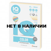 Бумага цветная для принтера IQ Color А4, 80 г/м2, 250 листов, 5 цветов, RB03