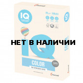 Бумага цветная для принтера IQ Color А4, 80 г/м2, 500 листов, кремовая, CR20