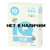 Бумага цветная для принтера IQ Color А4, 80 г/м2, 500 листов, светло-зеленая, GN27