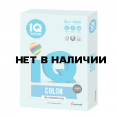 Бумага цветная для принтера IQ Color А4, 80 г/м2, 500 листов, светло-голубая, BL29