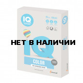Бумага цветная для принтера IQ Color А4, 80 г/м2, 500 листов, серая, GR21