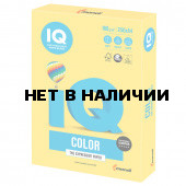 Бумага цветная для принтера IQ Color А4, 160 г/м2, 250 листов, канареечно-желтая, CY39