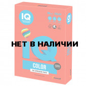 Бумага цветная для принтера IQ Color А4, 160 г/м2, 250 листов, кораллово-красная, CO44