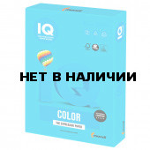 Бумага цветная для принтера IQ Color А4, 160 г/м2, 250 листов, светло-синяя, AB48