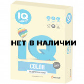 Бумага цветная для принтера IQ Color А4, 160 г/м2, 250 листов, желтая, YE23