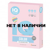 Бумага цветная для принтера IQ Color А4, 160 г/м2, 250 листов, розовый фламинго, OPI74