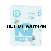 Бумага цветная для принтера IQ Color А4, 160 г/м2, 250 листов, светло-голубая, BL29