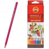 Карандаши акварельные художественные KOH-I-NOOR Mondeluz 18 цветов 3717/18 3717018001KSRU